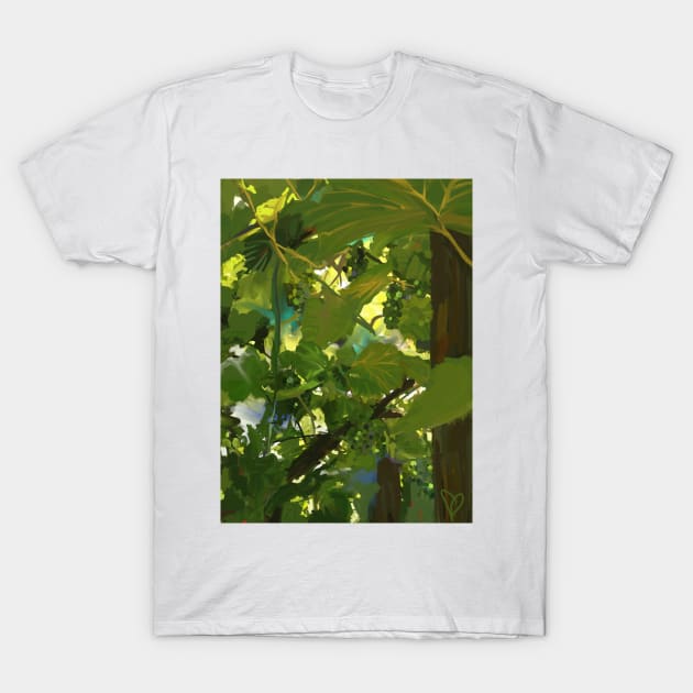 Grape Vine T-Shirt by trishaclarkin